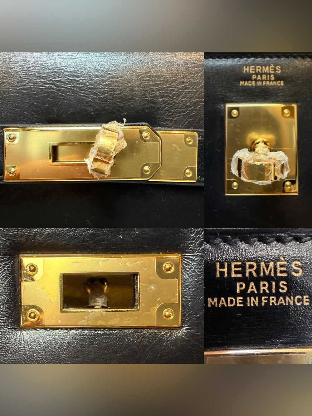 Hermes VTG Kelly 32 Box Leather Sellier,new Gold Hrdware, refurbished@Hermes spa - Picture 14 of 16